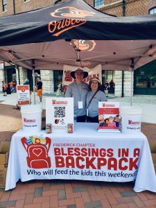 blessings table at orioles event