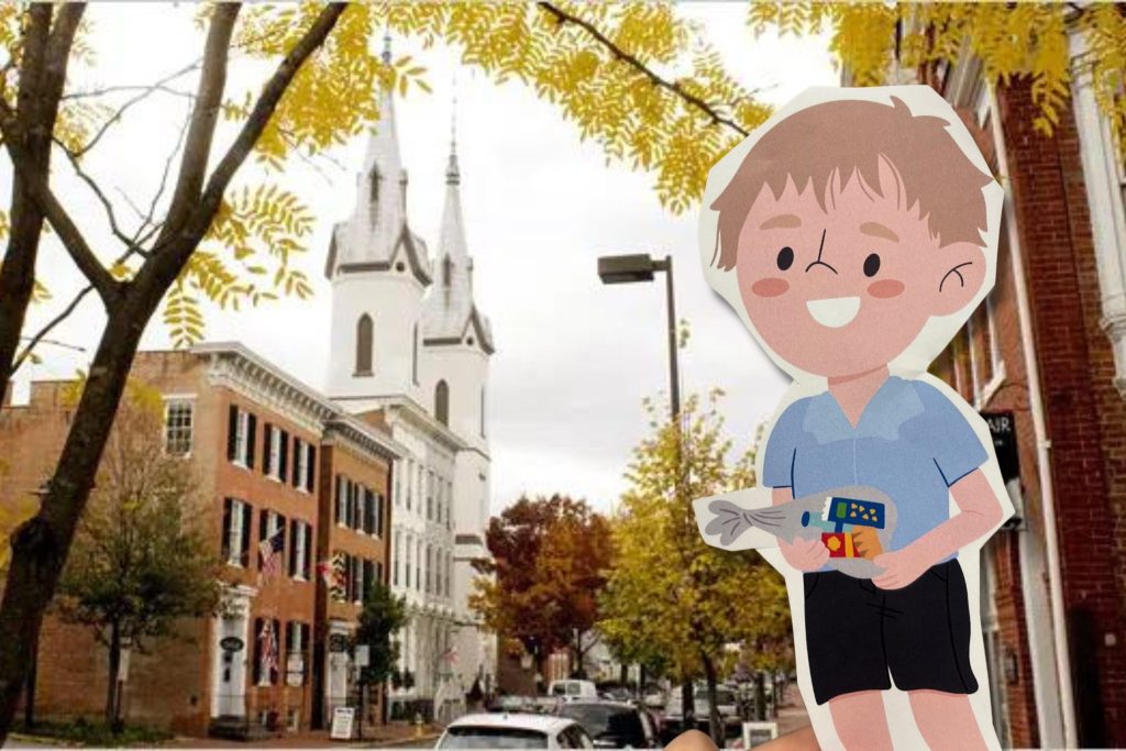 Cut-out character in Frederick